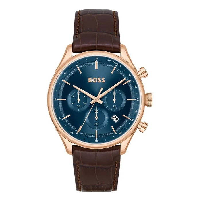HUGO BOSS Reloj Cronógrafo 1514050 con Caja Rosa y Esfera Azul HUGO BOSS Reloj Cronógrafo 1514050 con Caja Rosa y Esfera Azul