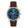 HUGO BOSS Reloj Cronógrafo 1514050 con Caja Rosa y Esfera Azul