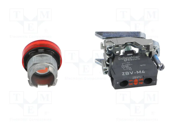 SCHNEIDER ELECTRIC Lámpara de control Harmony XB4 ZBVM roja