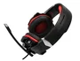 Q-connect Auricular Gaming con Micrófono Ajustable e Iluminación LED Negro
