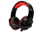 Q-connect Auricular Gaming con Micrófono Ajustable e Iluminación LED Negro
