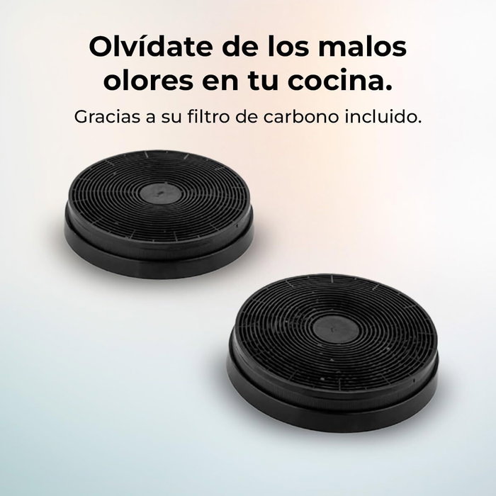 Cecotec Campana Convencional 60 cm Bolero Flux TT 605500 Glass negra A++ cristal