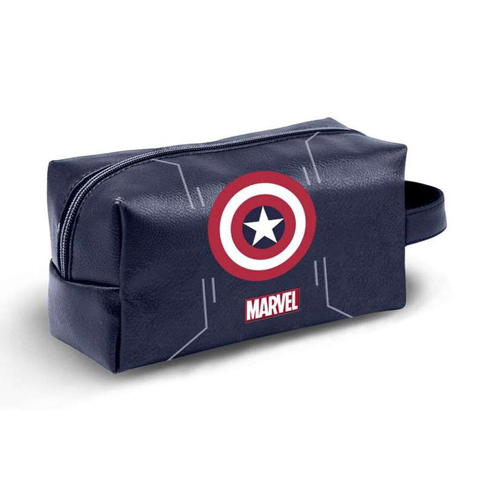 Karactermania Marvel Capitán América Starshield Neceser de Viaje Brick PLUS, Azul Oscuro Karactermania Marvel Capitán América Starshield Neceser de Viaje Brick PLUS, Azul Oscuro