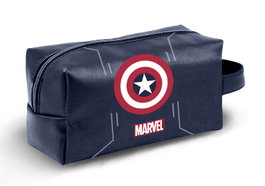 Karactermania Marvel Capitán América Starshield Neceser de Viaje Brick PLUS, Azul Oscuro