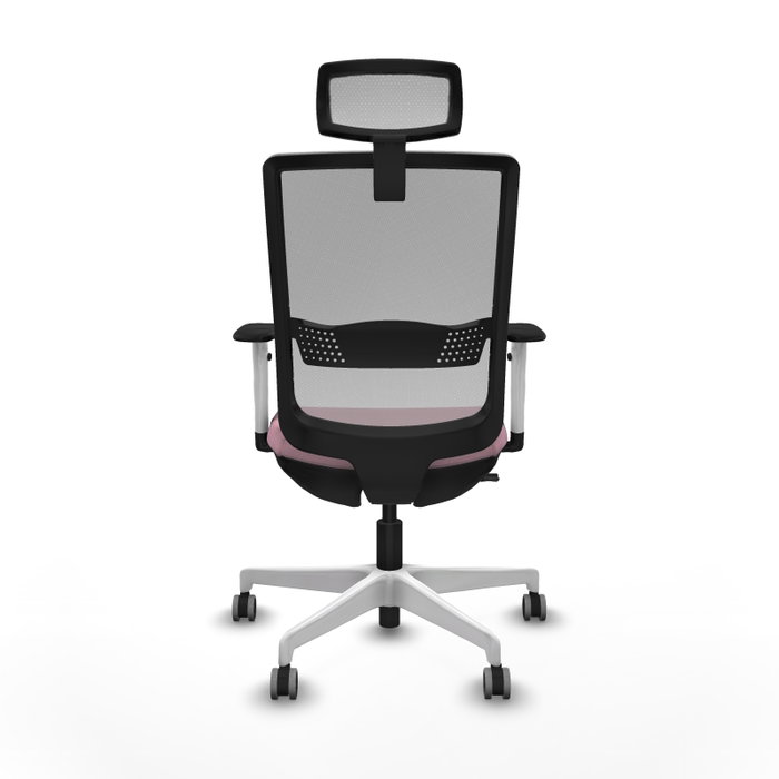 PIQUERAS Y CRESPO Silla de oficina Haches Rosa y Gris PIQUERAS Y CRESPO Silla de oficina Haches Rosa y Gris