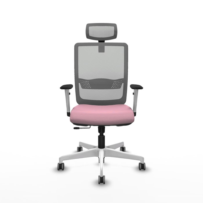 PIQUERAS Y CRESPO Silla de oficina Haches Rosa y Gris PIQUERAS Y CRESPO Silla de oficina Haches Rosa y Gris