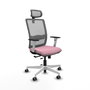 PIQUERAS Y CRESPO Silla de oficina Haches Rosa y Gris