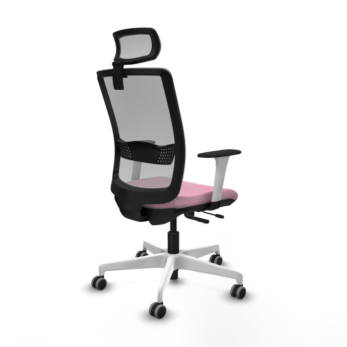 PIQUERAS Y CRESPO Silla de oficina Haches Rosa y Gris PIQUERAS Y CRESPO Silla de oficina Haches Rosa y Gris