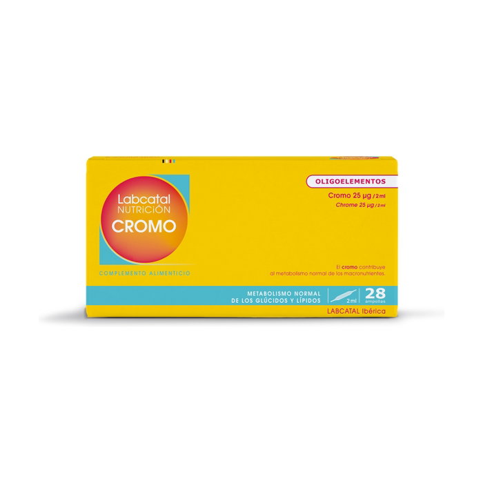 Labcatal 22 (Cromo) Cromo 28 amp. Complemento alimenticio para niveles de glucosa Labcatal 22 (Cromo) Cromo 28 amp. Complemento alimenticio para niveles de glucosa