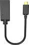 Vision TC-USBCHDMI/BL Adaptador USB-C a HDMI, Resolución 4K Ultra HD a 60Hz, USB 3.2, Compatible con Portátiles, Tabletas y Teléfonos, Color Negro