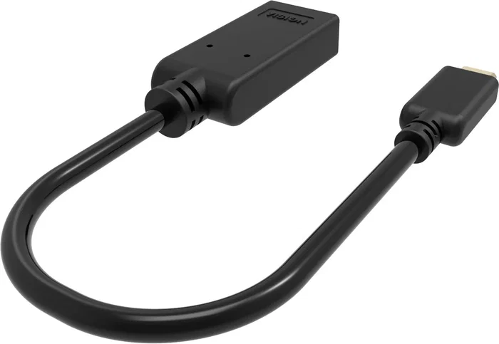 Vision TC-USBCHDMI/BL Adaptador USB-C a HDMI, Resolución 4K Ultra HD a 60Hz, USB 3.2, Compatible con Portátiles, Tabletas y Teléfonos, Color Negro