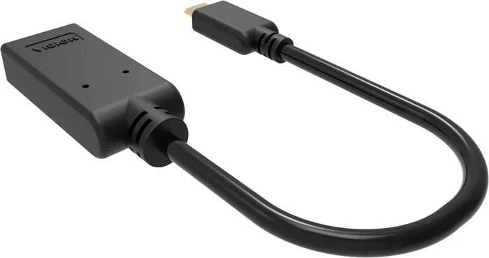Vision TC-USBCHDMI/BL Adaptador USB-C a HDMI, Resolución 4K Ultra HD a 60Hz, USB 3.2, Compatible con Portátiles, Tabletas y Teléfonos, Color Negro