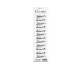 Tres Claveles Cortauñas con Lima Cromado y Recoge-uñas 6 cm