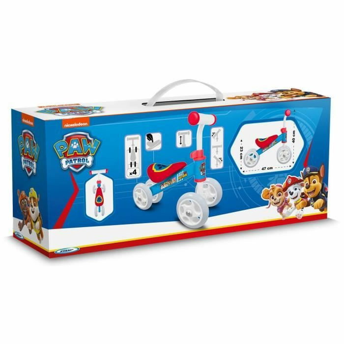 Paw Patrol Portabicicletas de 4 ruedas Azul y Rojo