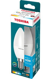 TOSHIBA Bombilla LED Toshiba Essential C37 E14 4.7W Luz Fría 6500K
