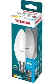 TOSHIBA LED Essential C37 E14 4.7W 6500K