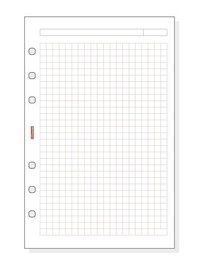 Finocam Recambio Agenda Anillas Open R540 117x181 mm 50 Hojas Cuadricula 70 g/m²