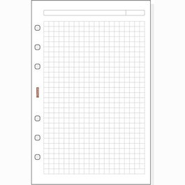 Finocam Recambio Agenda Anillas Open R540 117x181 mm 50 Hojas Cuadricula 70 g/m²