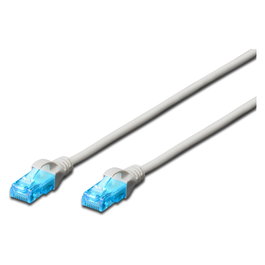 Digitus Cable de Red Patchkabel Cat5e U/UTP Ste. RJ45 0,25m Gris Bolsa Plástico