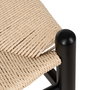 Silla Negro Madera / Fibra Salón 53,50 X 47 X 77 cm (Set de 2)