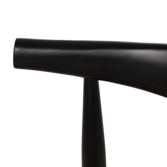 Silla Negro Madera / Fibra Salón 53,50 X 47 X 77 cm (Set de 2)