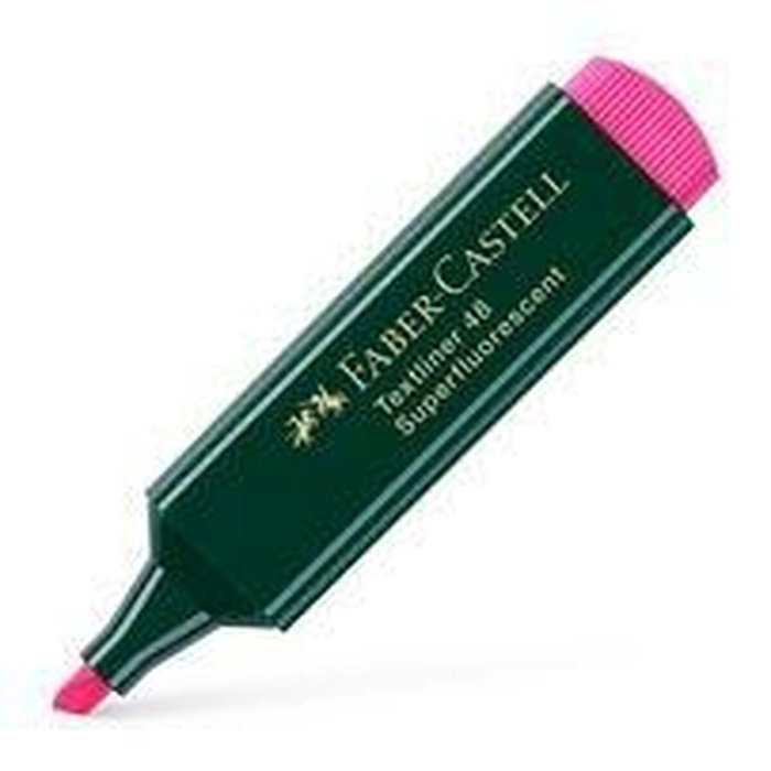 Set de Marcadores Fluorescentes Faber-Castell Textliner 48 Fucsia (10 Unidades) Set de Marcadores Fluorescentes Faber-Castell Textliner 48 Fucsia (10 Unidades)