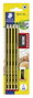 Staedtler Set Noris 120-2 con 8 Lápices, Goma y Afilalápices de Regalo