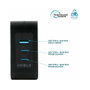 Mobilis Cargador de Pared GaN 100W con 2 USB-C y 1 USB-A, Negro
