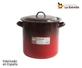La Estrella Olla Alta con Tapa 20 cm 4 L Colección Fuego (2 Unidades)