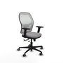 PIQUERAS Y CRESPO Silla de oficina Jorquera con mecanismo Sincro/Traslack, Gris y Blanco