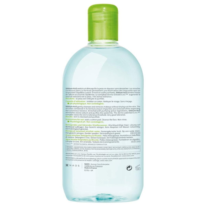 Bioderma Sébium H2O Solución 500ml