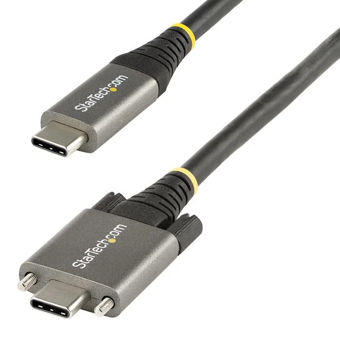 StarTech.com Cable USB-C 50 cm con tornillos de fijación, USB 3.1/3.2 Gen 2, 10 Gbps, carga y entrega de datos StarTech.com Cable USB-C 50 cm con tornillos de fijación, USB 3.1/3.2 Gen 2, 10 Gbps, carga y entrega de datos