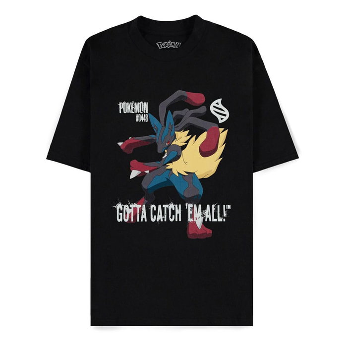 Difuzed Pokémon Camiseta Mega Evolutions Mega Lucario Gotta Catch Em All talla XL Difuzed Pokémon Camiseta Mega Evolutions Mega Lucario Gotta Catch Em All talla XL