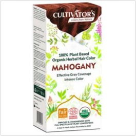 Cultivators Tinte Orgánico Caoba 100Gr Ecocert para Cabello con Cobertura de Canas Vegano