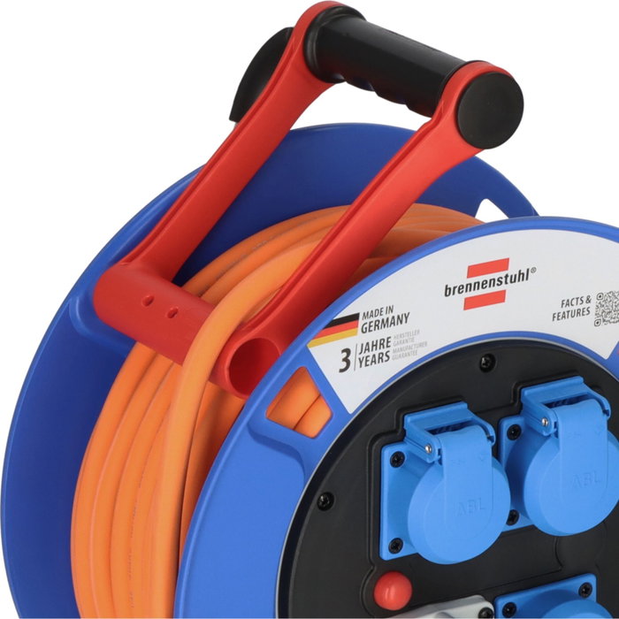 Brennenstuhl Garant Camping Carrete de Cable CEE 300 25m Naranja Brennenstuhl Garant Camping Carrete de Cable CEE 300 25m Naranja