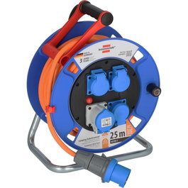 Brennenstuhl Garant Camping Carrete de Cable CEE 300 25m Naranja
