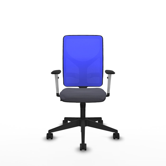 PIQUERAS Y CRESPO Silla de oficina Motilla con mecanismo Sincro, Azul y Gris oscuro
