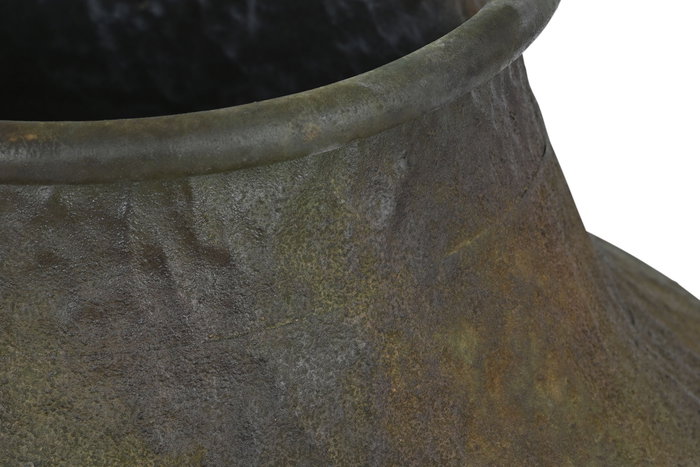 DKD Home Decor Ánfora Neoclásico Metal Verde Musgo 49 x 91 x 49 cm