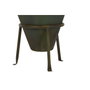 DKD Home Decor Ánfora de Metal con Pie Acabado Envejecido Verde Musgo
