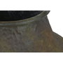 DKD Home Decor Ánfora de Metal con Pie Acabado Envejecido Verde Musgo