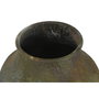 DKD Home Decor Ánfora de Metal con Pie Acabado Envejecido Verde Musgo