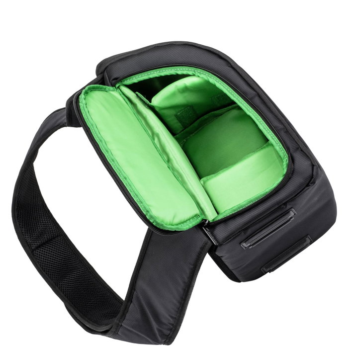 Rivacase 7470 DSLR Sling Bag Negro/Verde