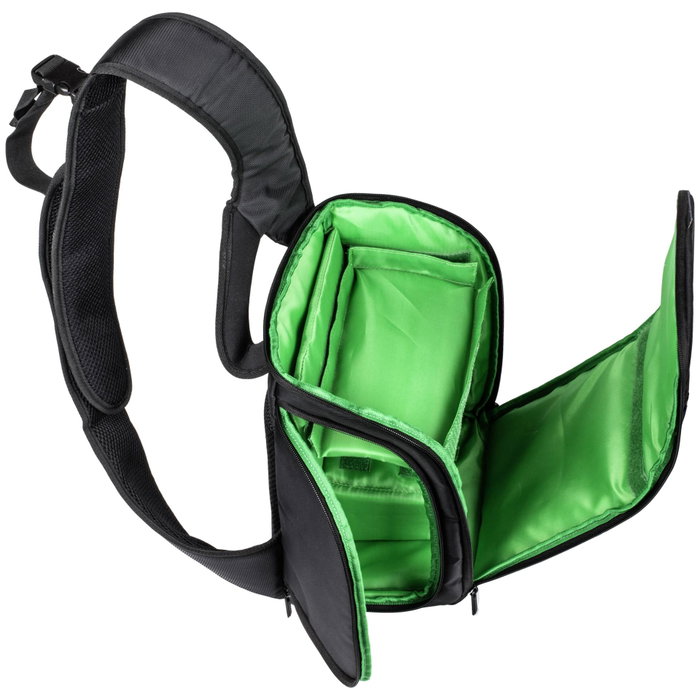 Rivacase 7470 DSLR Sling Bag Negro/Verde