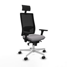 PIQUERAS Y CRESPO Silla de oficina Horna Gris y Negro