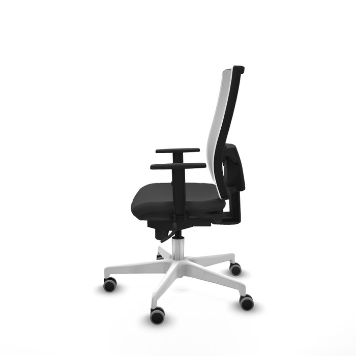 PIQUERAS Y CRESPO Silla de oficina Horna con mecanismo Sincro Gris y Blanco PIQUERAS Y CRESPO Silla de oficina Horna con mecanismo Sincro Gris y Blanco
