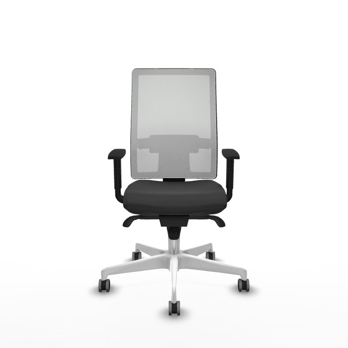 PIQUERAS Y CRESPO Silla de oficina Horna con mecanismo Sincro Gris y Blanco PIQUERAS Y CRESPO Silla de oficina Horna con mecanismo Sincro Gris y Blanco