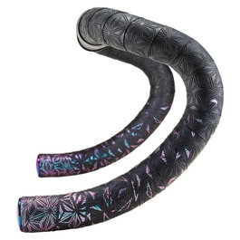 Supacaz Cinta de Manillar Fade Estrellas Negro/Arcoíris - Poliuretano y Espuma Kush 2160x30x2.5mm