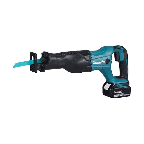 Makita DJR186RT Sierra de sable inalámbrica con batería de 5,0 Ah Makita DJR186RT Sierra de sable inalámbrica con batería de 5,0 Ah