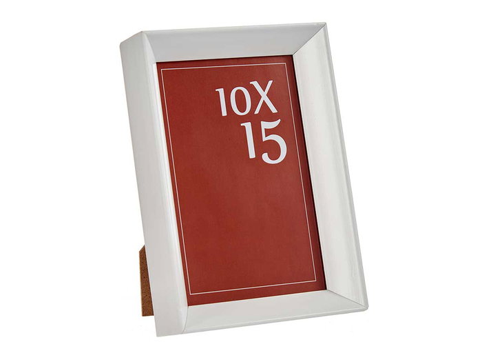 Giftdecor Portafoto Plástico Moldura Blanco 10x15 cm (Set de 24)