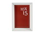 Giftdecor Portafoto Plástico Moldura Blanco 10x15 cm (Set de 24)
